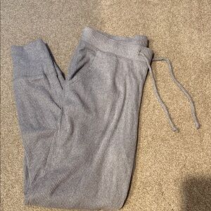 Gilly Hicks Light Gray Ribbed Joggers